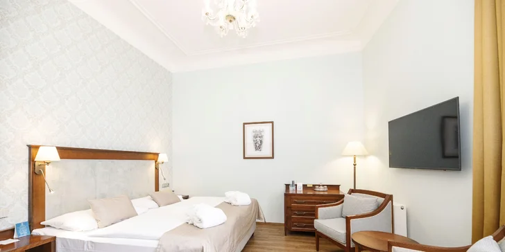 4* pobyt v centru Mariánských Lázní s polopenzí, wellness i procedurami