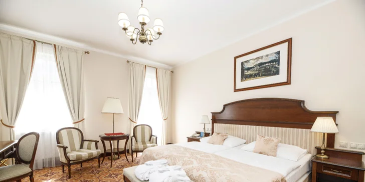 4* pobyt v centru Mariánských Lázní s polopenzí, wellness i procedurami
