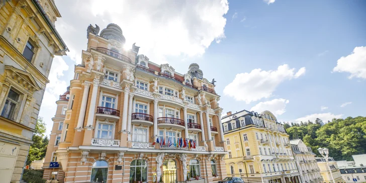 4* pobyt v centru Mariánských Lázní s polopenzí, wellness i procedurami