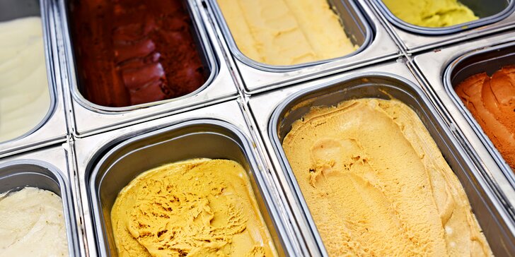 Nekompromisní zmrzlina na Vinohradech: tři kopečky do kornoutu či kelímku i 200–600g box