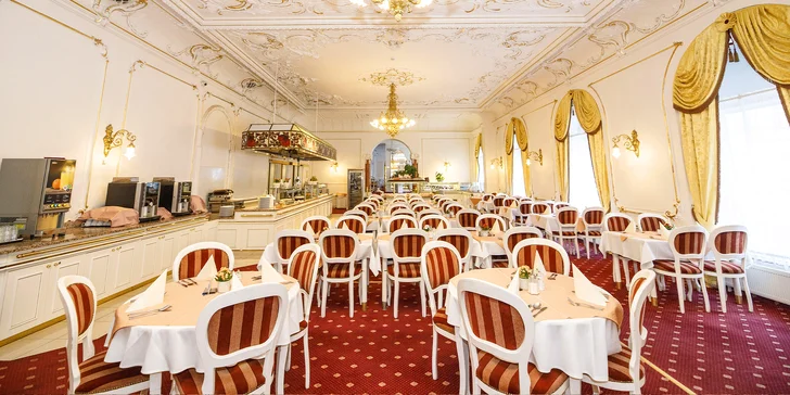 4* pobyt v centru Mariánských Lázní s polopenzí, wellness i procedurami