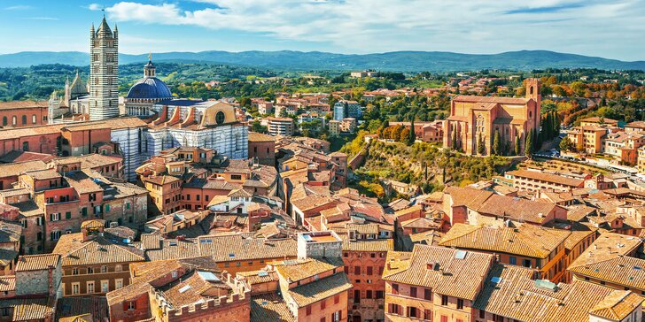 Až dva týdny dovolené v Toskánsku jen 50 km od Sieny: polopenze i neomezený wellness