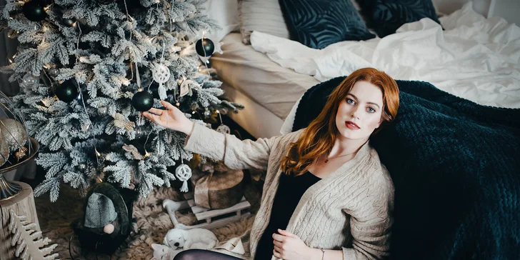 Vánoční focení v ateliéru: neomezený počet upravených fotografií