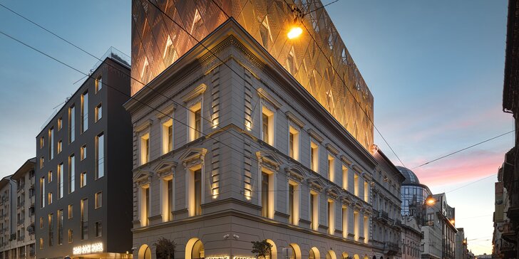 Špičkový pobyt se snídaní v centru Budapešti: designový hotel se střešním barem a výhledem na město