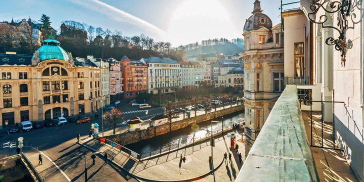 Pobyt ve 4* hotelu v Karlových Varech u Vřídelní kolonády se snídaní