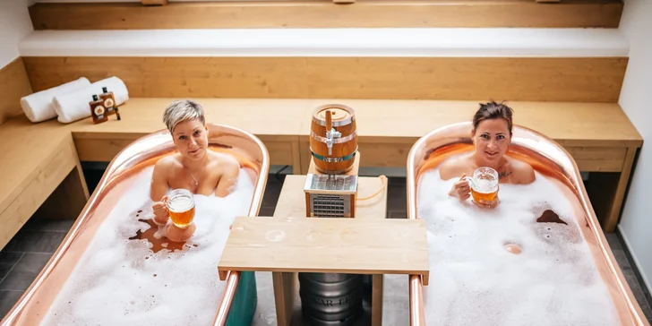 Luxusní resort v centru Lednice s výhledem na zámek se snídaní, wellness i lázněmi