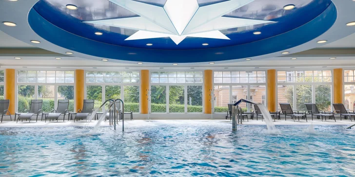 4* luxusní hotel v centru Mariánských lázní: polopenze, neomezený wellness i možnost procedur