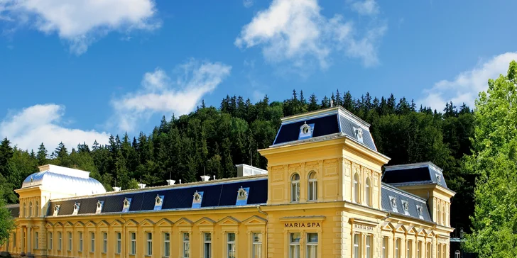 4* hotel v centru Mariánských Lázní: polopenze, neomezený wellness, procedury dle délky pobytu