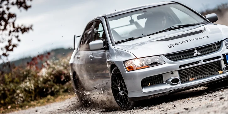 Rally jízda v Mitsubishi Lancer EVO IX: 15–60 min. řízení či spolujízdy