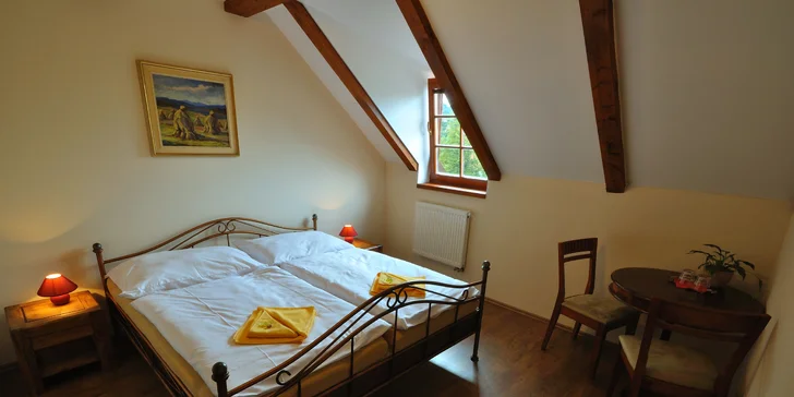 Romantický pobyt včetně snídaně v Českém Krumlově až pro 4 osoby