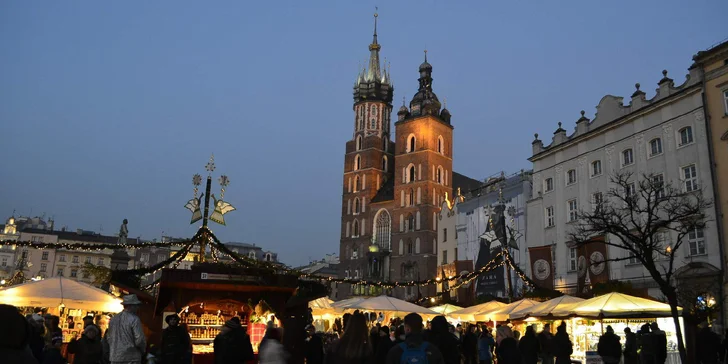 Výlet na vánoční trhy v Krakově: termín 14. prosince, odjezd z Brna, Olomouce i Ostravy