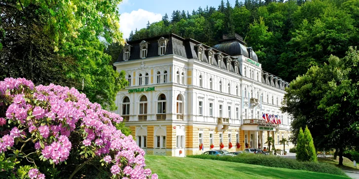 4* hotel v centru Mariánských Lázní: polopenze, neomezený wellness, procedury dle délky pobytu