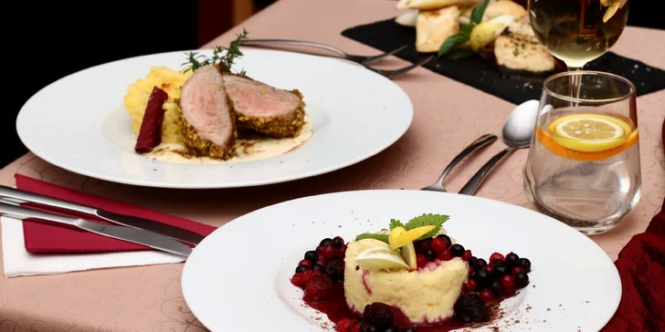 Dokonalá romantika: 3chodové menu a neomezený vstup do wellness pro dva