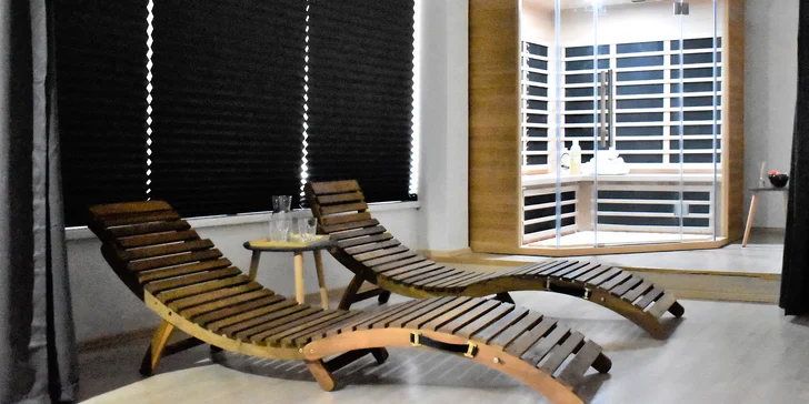 Relax od hlavy až k patě: 30–60min. masáž dle výběru i infrasauna pro dva