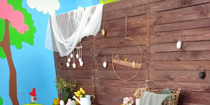 Dětská hernička Karkulka pro děti do 7 let: hry a hračky, skluzavka, odrážedla, kuchyňka i trampolína