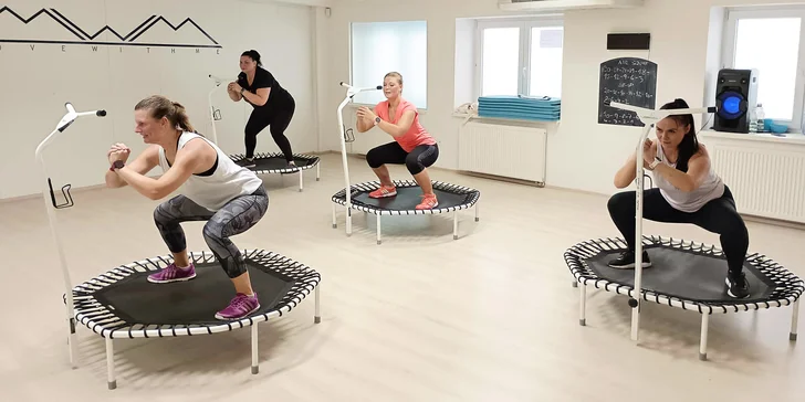 Skupinové cvičení na trampolínách: 1 lekce nebo permanentka 5 či 10 vstupů