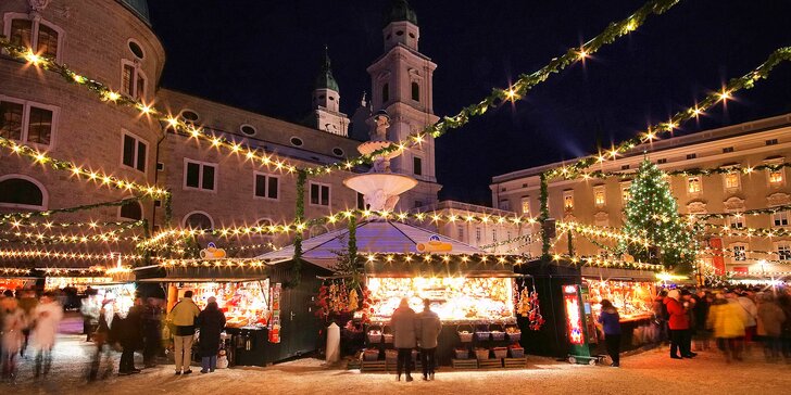 Advent jako z pohádky: výlet na vánoční trhy v Salzburgu vč. prohlídky města