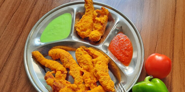 Ochutnejte Indii: chicken pakora nebo thali a koblížky pro dvě osoby