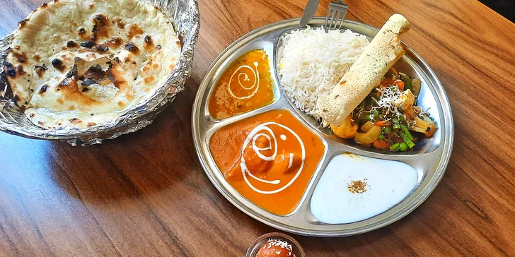 Ochutnejte Indii: chicken pakora nebo thali a koblížky pro dvě osoby