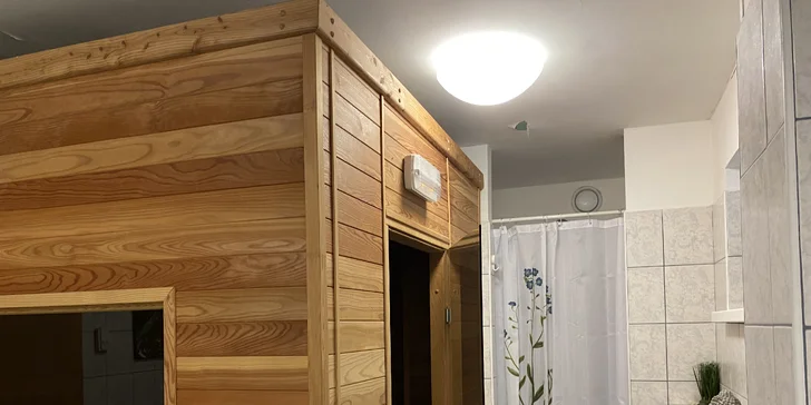 Privátní sauna: vstup až pro 4 osoby na 60, 90 nebo 120 minut