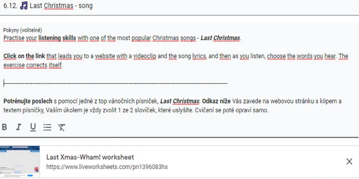 Adventní kalendář plný angličtiny: 24 zábavných úkolů ve virtuální učebně