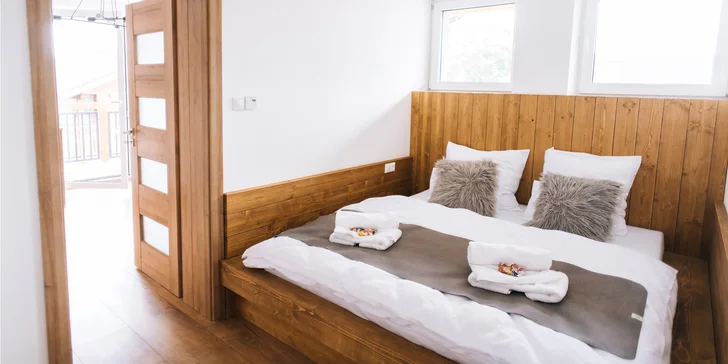 Luxusní studia a apartmány v srdci Liptova až pro 6 osob a 60 minut privátního odpočinku