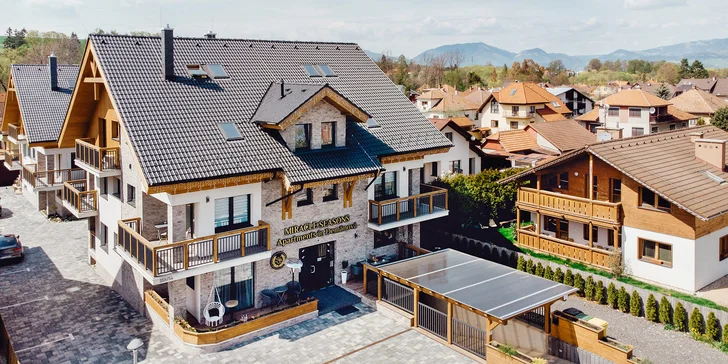Luxusní studia a apartmány v srdci Liptova až pro 6 osob a 60 minut privátního odpočinku