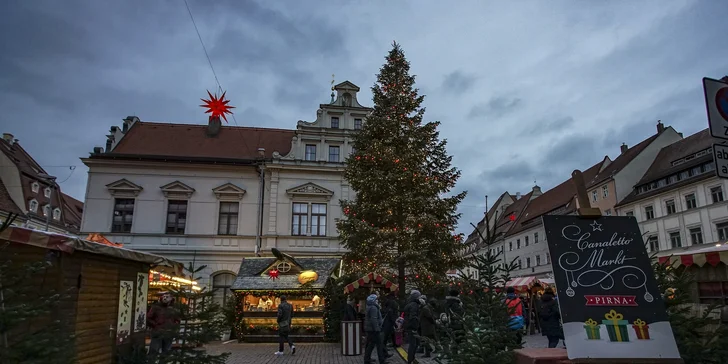 Adventní plavba na vánoční trhy do Pirny a na rozsvícené zámecké zahrady Pillnitz a autobusem zpět