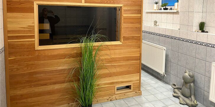 Privátní sauna: vstup až pro 4 osoby na 60, 90 nebo 120 minut