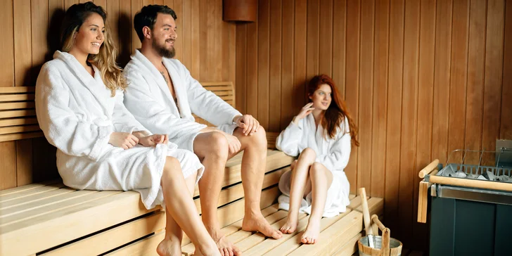 Privátní sauna: vstup až pro 4 osoby na 60, 90 nebo 120 minut