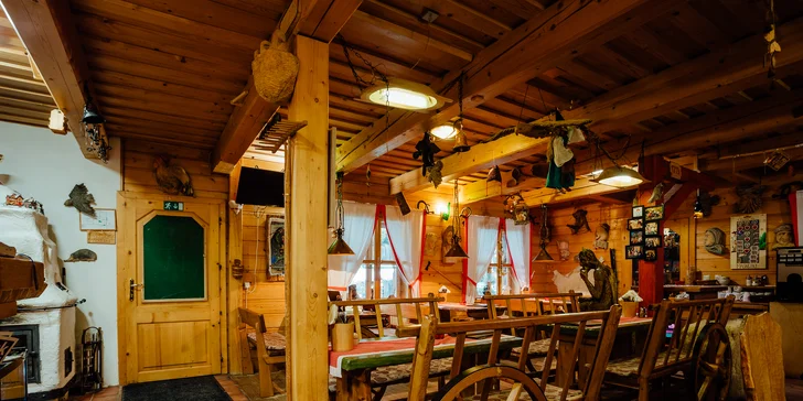 Zážitkový pobyt v tradiční dřevěnici v Malé Fatře s jídlem i wellness