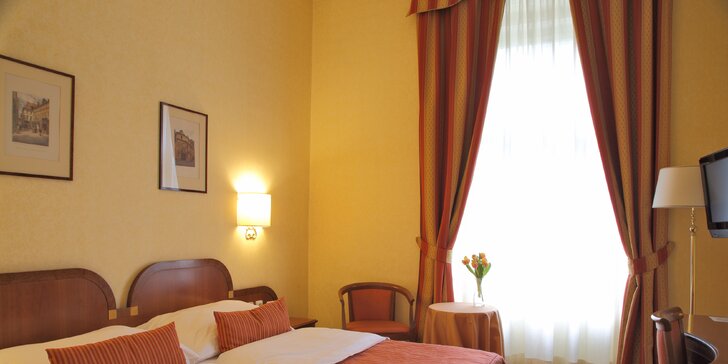 Romantický pobyt ve 4* hotelu kousek od Petřína: snídaně i welcome drink