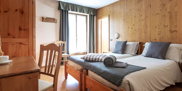 Italské Bormio: hotel blízko termálních lázní, polopenze, ideální zázemí pro rodiny
