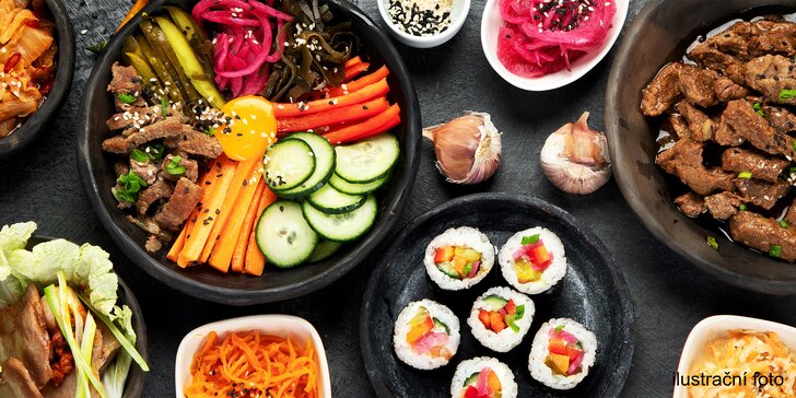 Otevřené vouchery v hodnotě až 2000 Kč do restaurace Chang An: sushi, závitky i skvostná kachna