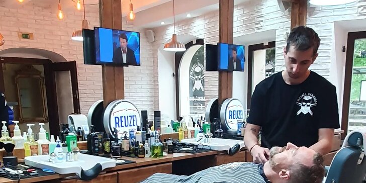 Rebell Barbers na Újezdě: základní střih, úprava vousů i komplet balíček