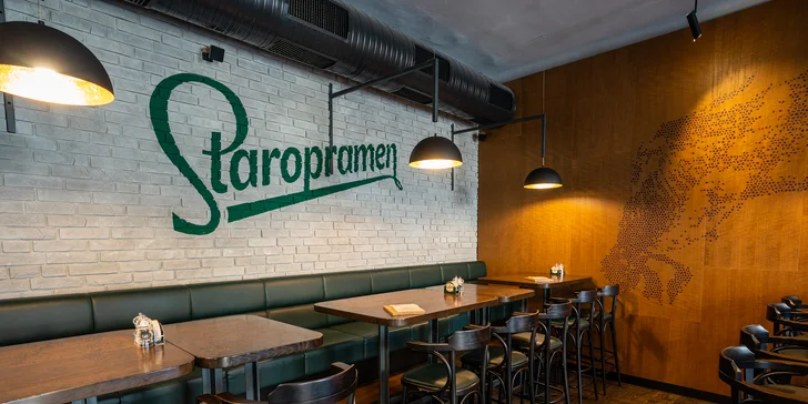 Otevřený voucher do restaurace Potrefená husa: konzumace v hodnotě 500 nebo 1000 Kč