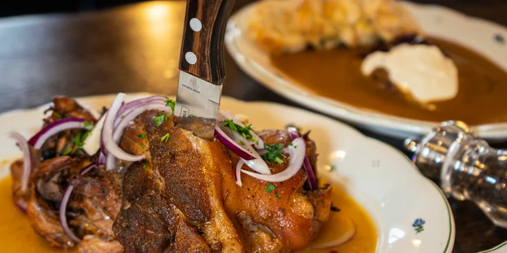 Otevřený voucher do restaurace Potrefená husa: konzumace v hodnotě 500 nebo 1000 Kč