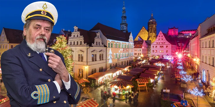 Adventní plavba do Pirny a autobusem zpět: vánoční trhy i nákupy dárků, oběd na palubě