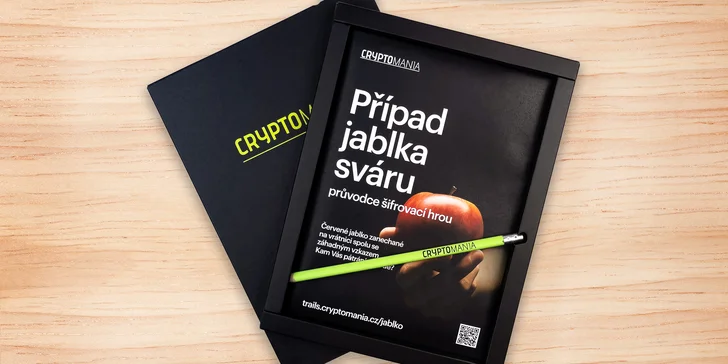Případ jablka sváru: online detektivní šifrovací hra v pohodlí domova