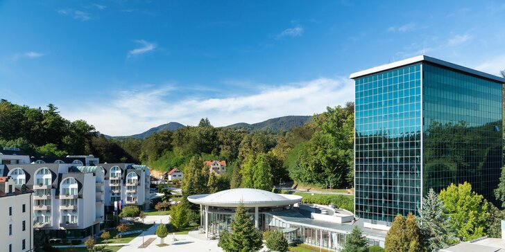 Absolutní luxus v srdci lázeňské perly Slovinska: pobyt v nádherném hotelu, neomezený wellness i strava