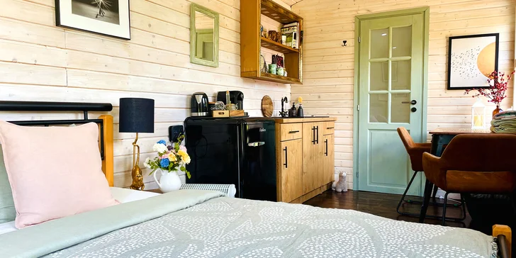 Pobyt v Českém Švýcarsku uprostřed eko zahrady: apartmány, maringotka nebo tiny house