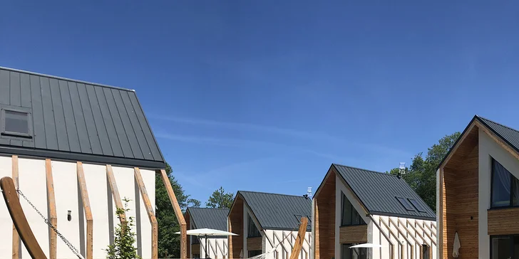 Dovolená na Baltu: moderní domky ve skandinávském stylu až pro 6 osob, okolo lesy, blízko k jezeru i moři