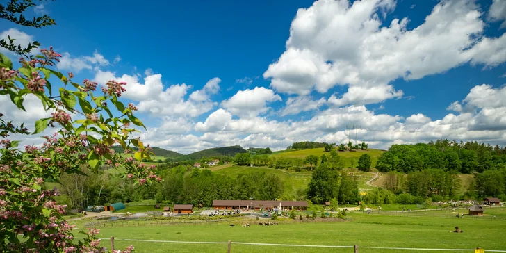 Celodenní vstup do Farmaparku včetně všech atrakcí a kyblík krmení nebo plyšák