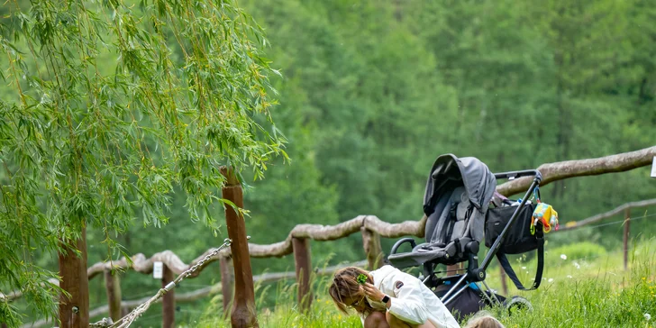 Celodenní vstup do Farmaparku včetně všech atrakcí a kyblík krmení nebo plyšák