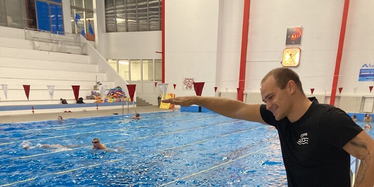 Individuální lekce plavání pro začátečníky, pokročilé, dospělé i děti
