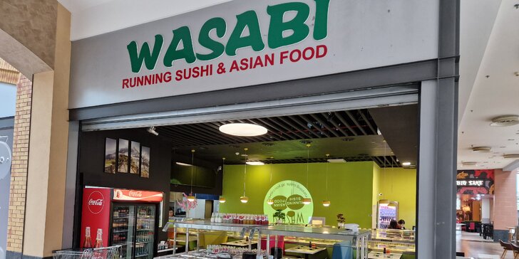 Running sushi ve Wasabi Olomouc: 1,5 hod. neomezeného hodování pro 1 osobu