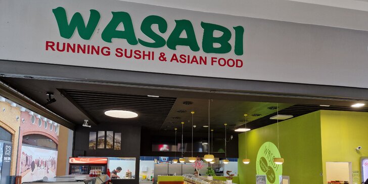 Running sushi ve Wasabi Olomouc: 1,5 hod. neomezeného hodování pro 1 osobu