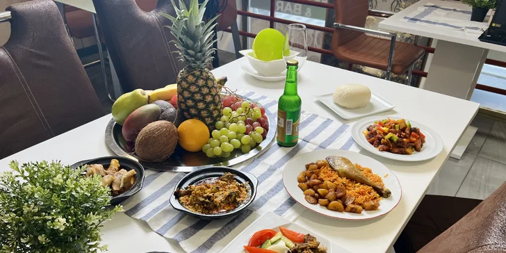 Africké 4chodové menu pro 1 nebo 2 osoby i varianta s palmovým vínem