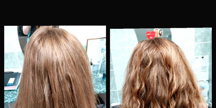 Krásné vlasy: barvení a melír včetně zastřižení konečků vlasů a regenerační kúry