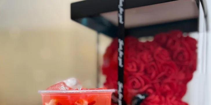 Velký fresh fruit bubble tea dle výběru i s porcí klasických či praskajících jelly